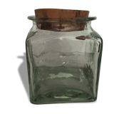 Square glass jar