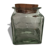 Square glass jar