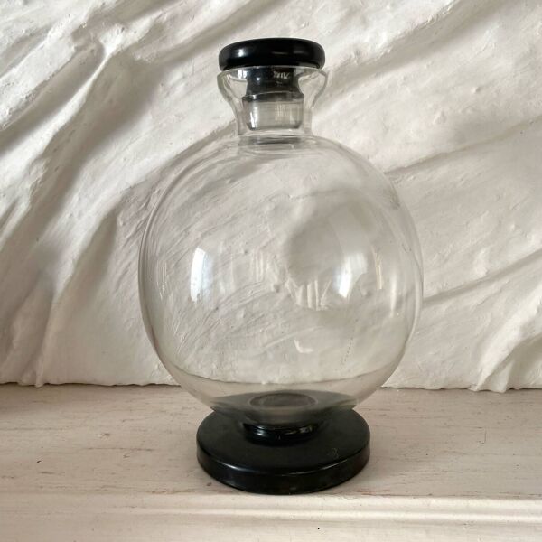 Carafe Art deco haut de gamme en verre et « onyx »