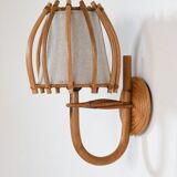 Rattan Wall Sconce (Pair)