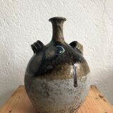 Old glazed terracotta jar