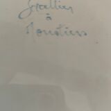 Moustiers plate signed lallier