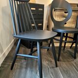Series of 6 mismatched bistro chairs Baumann and Gizycko