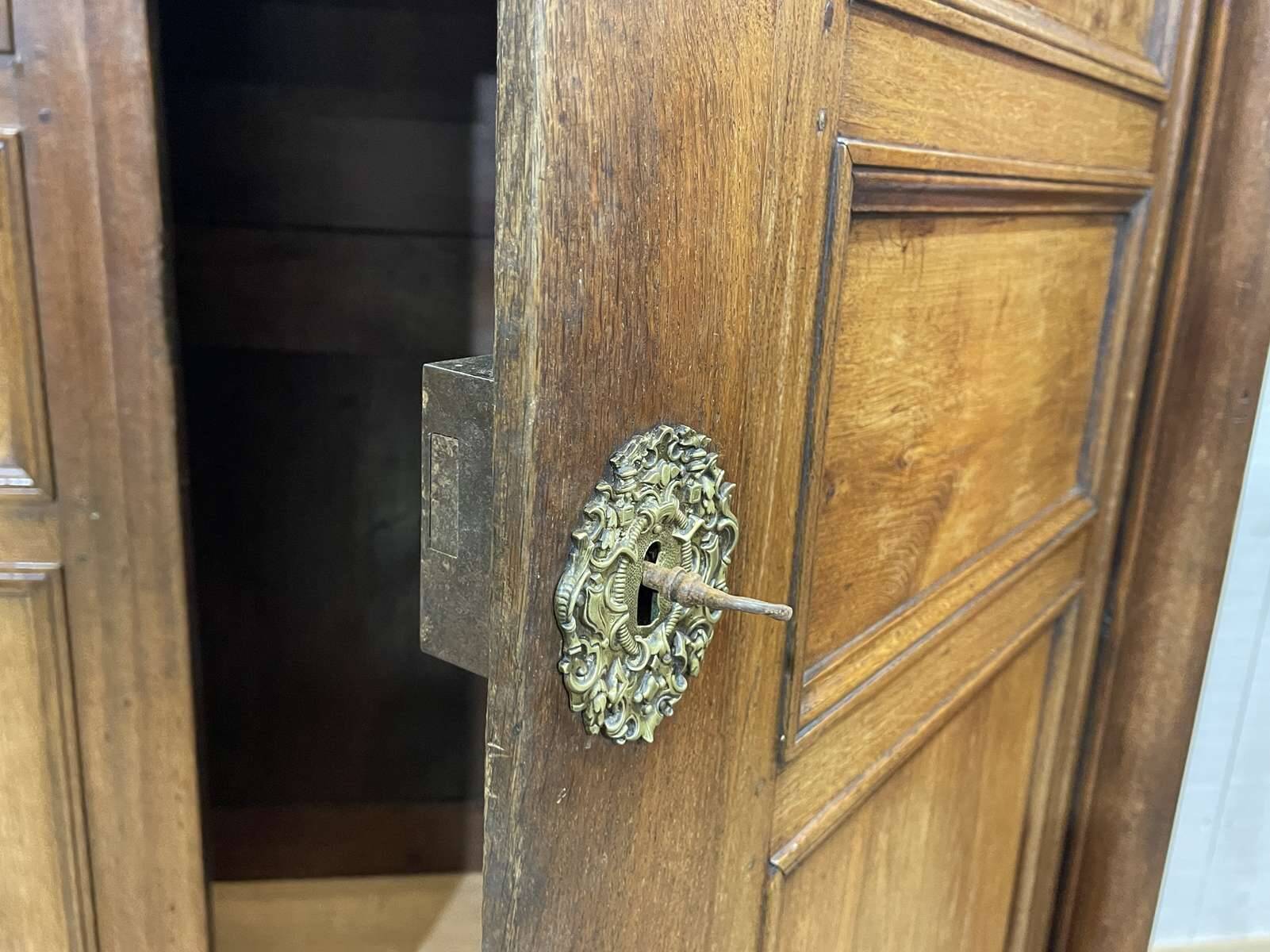 Empire wardrobe from the early 19th century in oak.