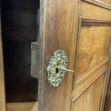 Empire wardrobe from the early 19th century in oak.