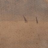 Watercolor on seaside paper rocky coast early 20th century limed frame