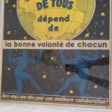 1920 poster "The prosperity of all depends on the goodwill of each" -