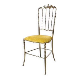 Italian brass dining chair by Chiavari, 1970s