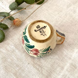 Quimper HB earthenware coffee cup
