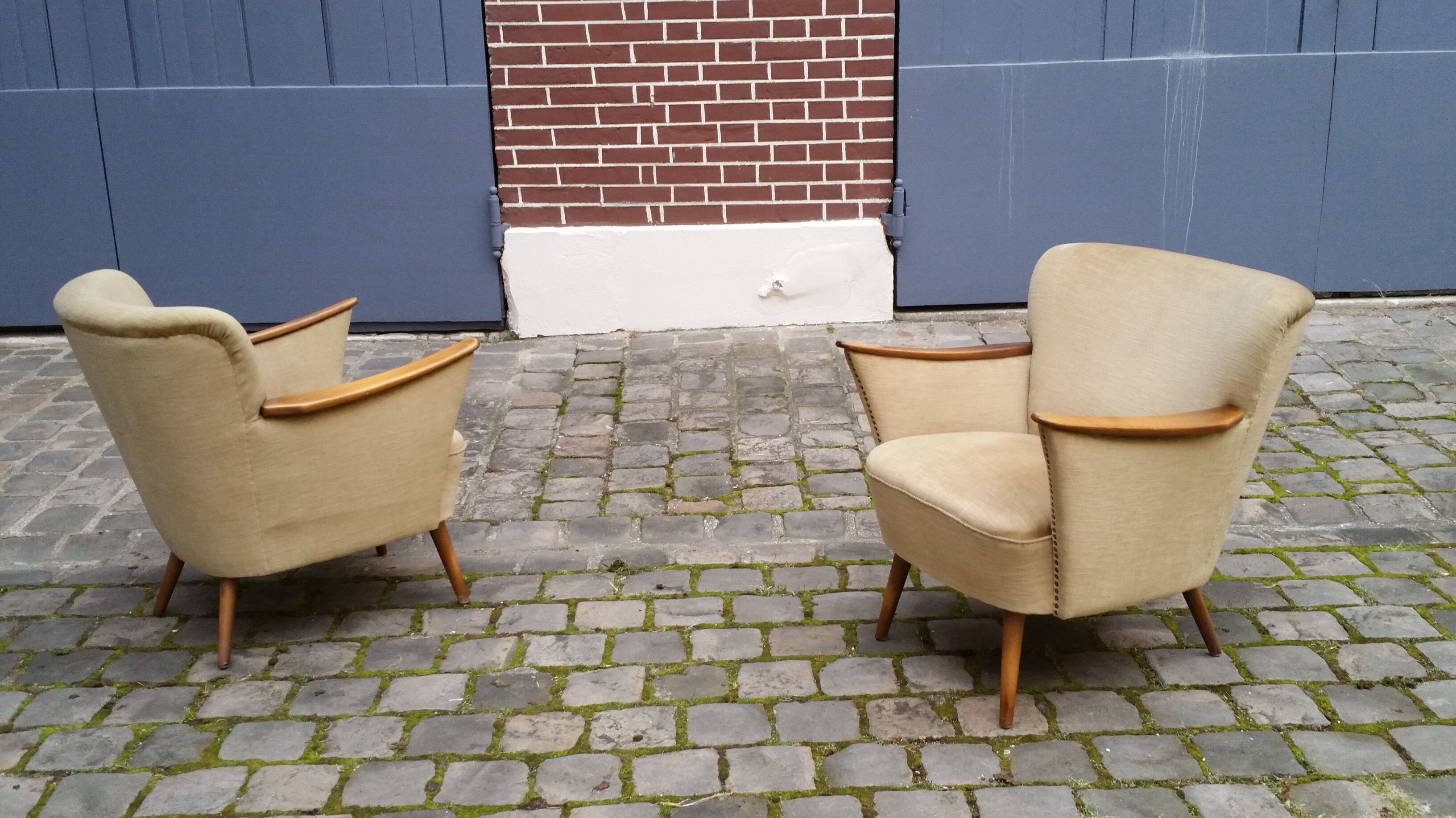 Pair of chairs 50s 60s