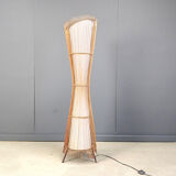 Vintage Italian bamboo floor lamp, 1960s