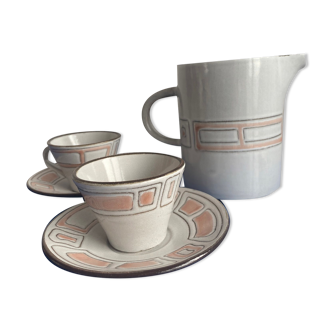 2 cups, under cups and Niderviller milk jar