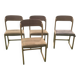 4 chaises Baumann modèle Traîneau