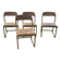 4 chaises Baumann modèle Traîneau