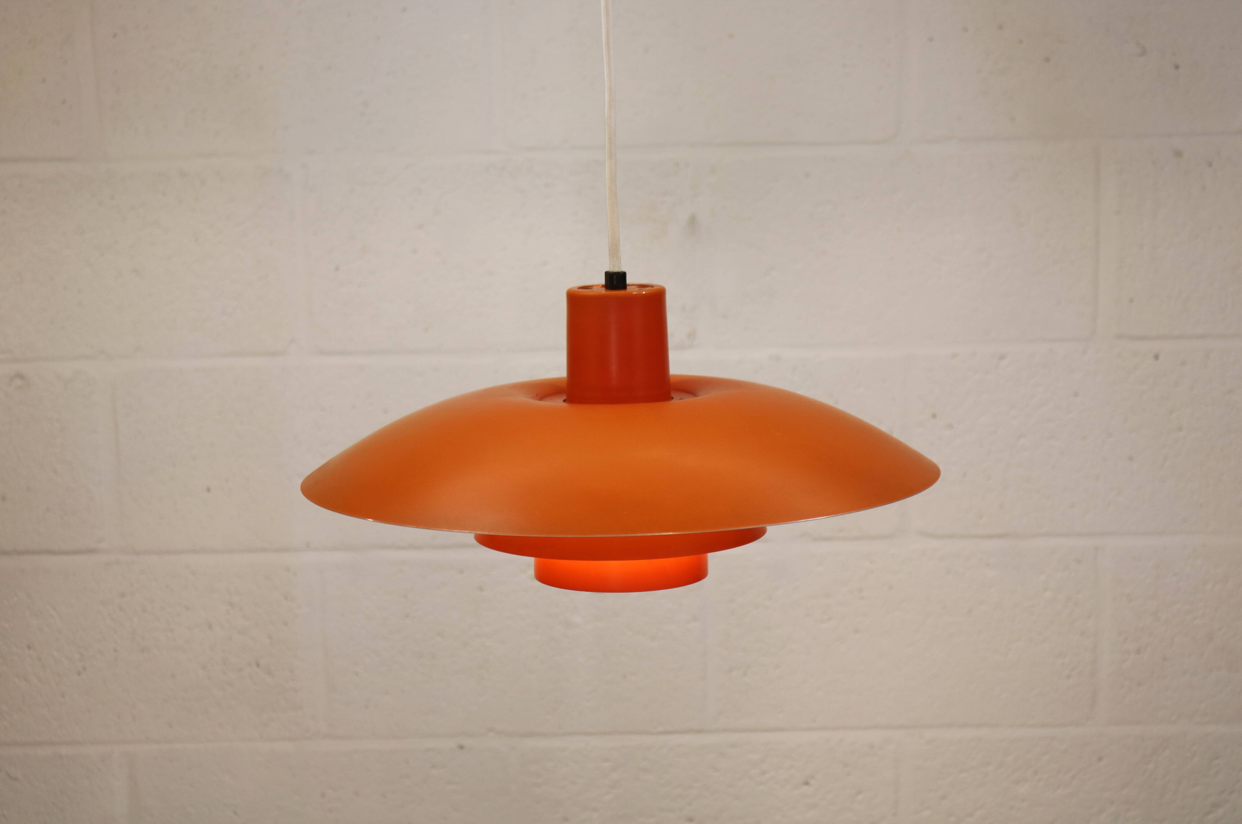 Vintage LOUIS POULSEN PH 4/3 Lamp - 70s Danish Mid Century Modern Pendant