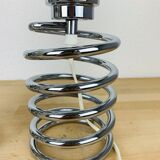 Pair of lamps spring chrome 70s