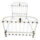Antique wrought iron bed from the 1900s