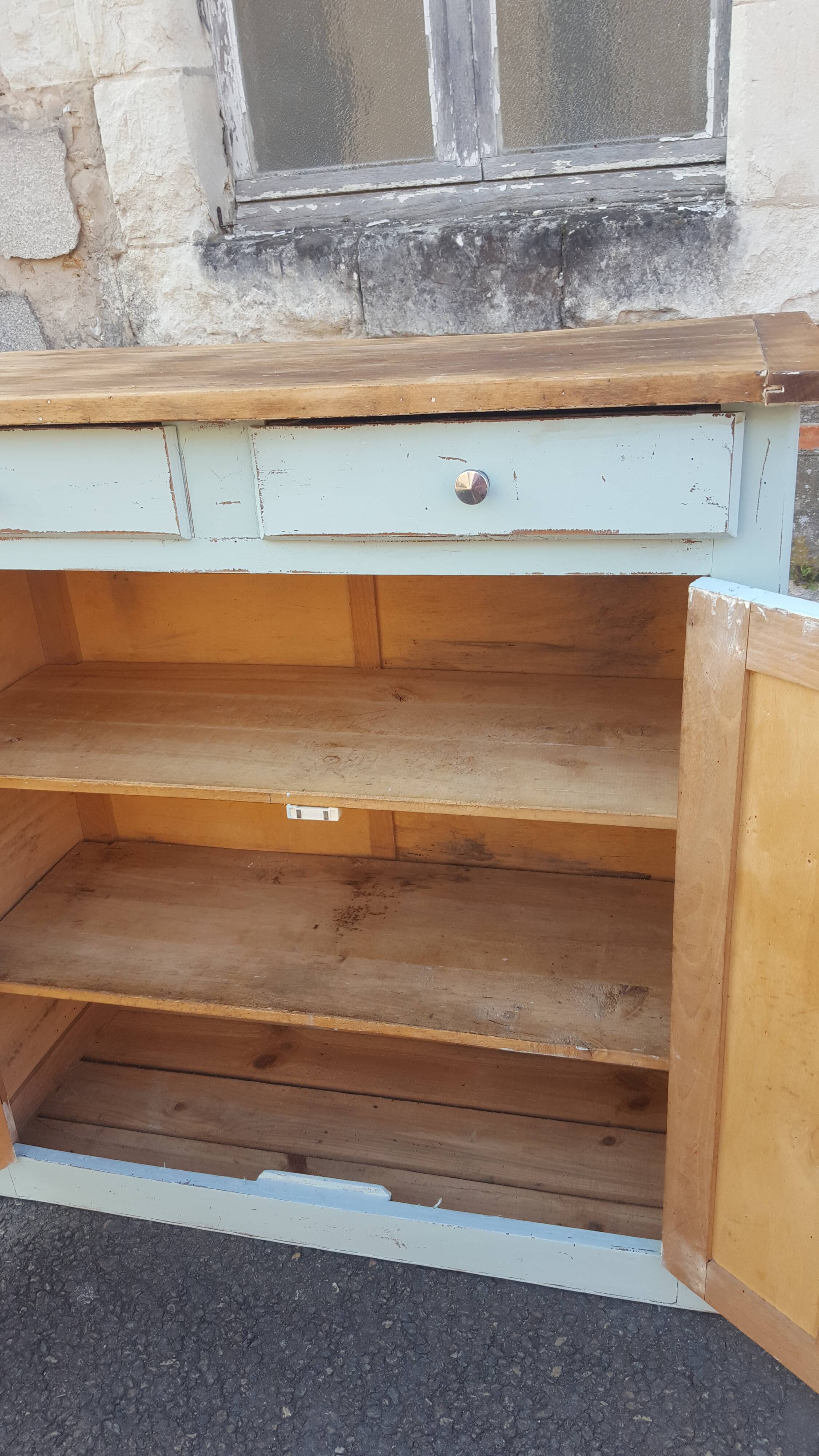 Pastel blue Parisian buffet