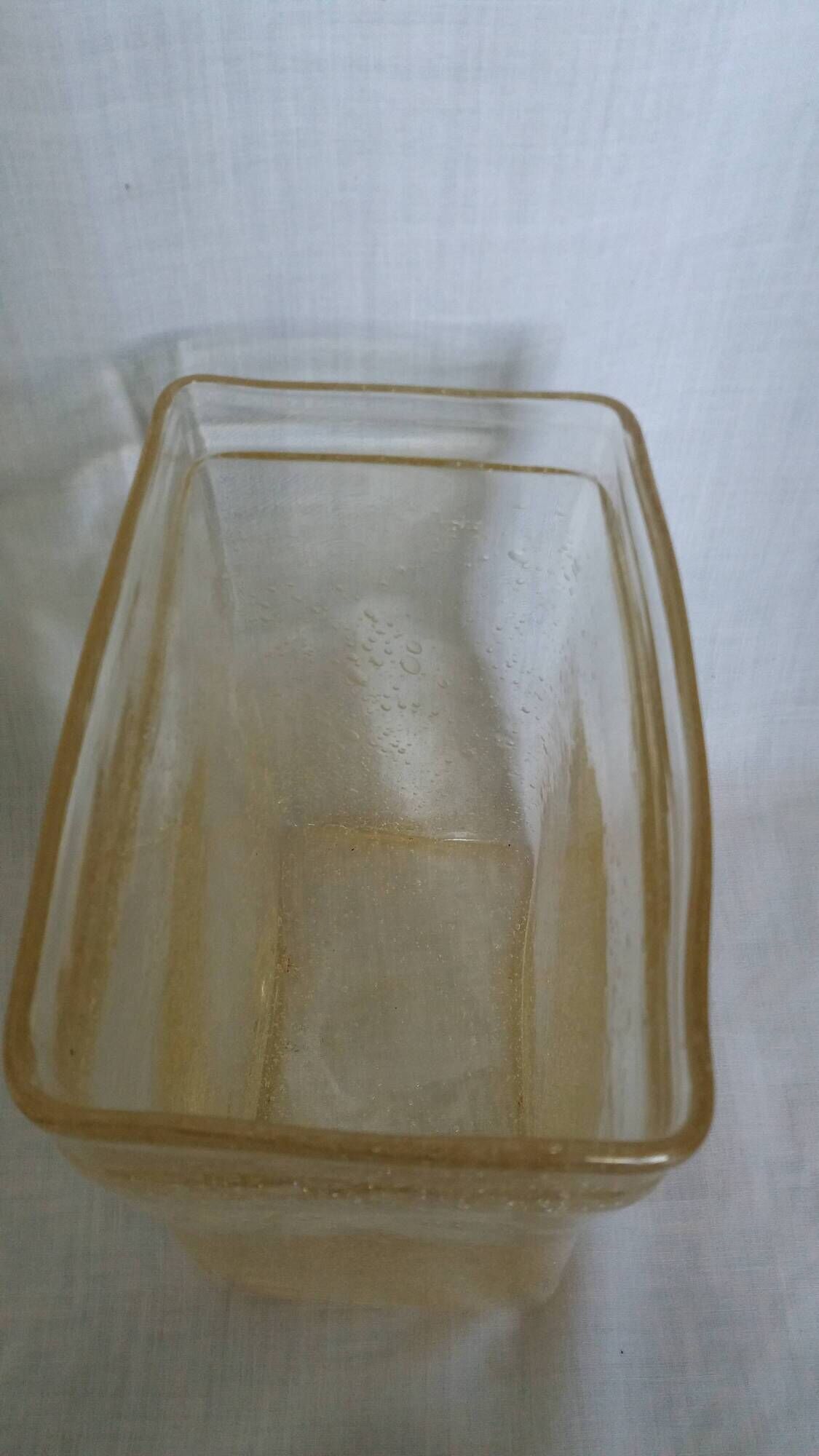 Bubble glass vase