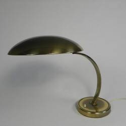 Lampe de bureau Bauhaus en laiton, modèle 6751 par Christian Dell pour Kaiser Leuchten
