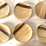 Dessert plates Vallauris Grandjean Jourdan