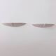 Pair of vintage wall lights in glazed white porcelain, France 1970.