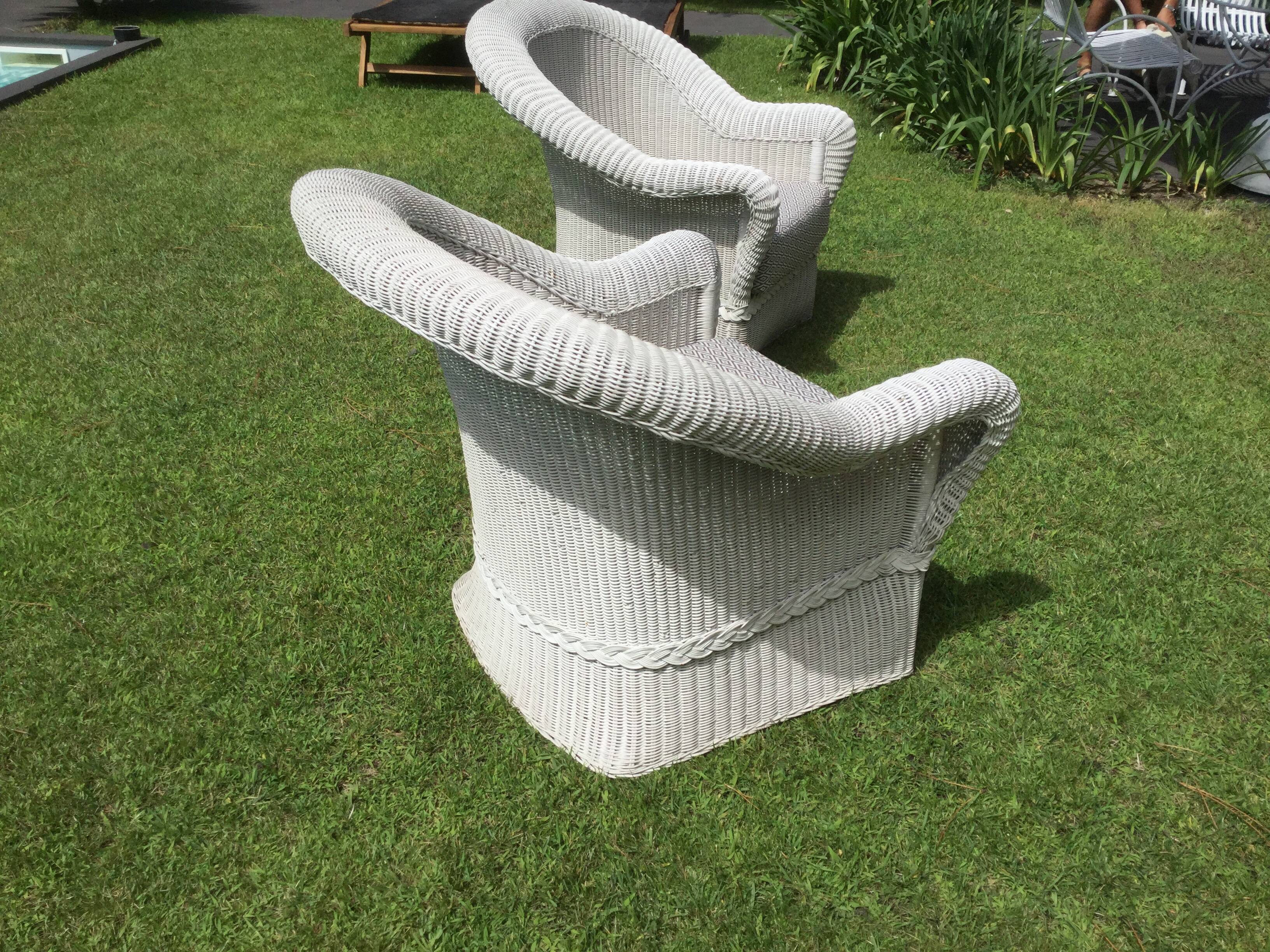 Pair of Wicker Chair