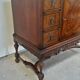 English burl walnut cabinet