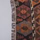 Vintage Turkish rug from Oushak, handwoven 132x360 cm