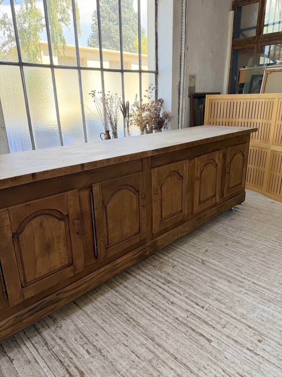 Rustic sideboard XXL 4m solid oak 1950