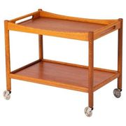 Mid-Century Modern Danish Bar Cart by Hans J. Wegner for Andreas Tuck, 1950s