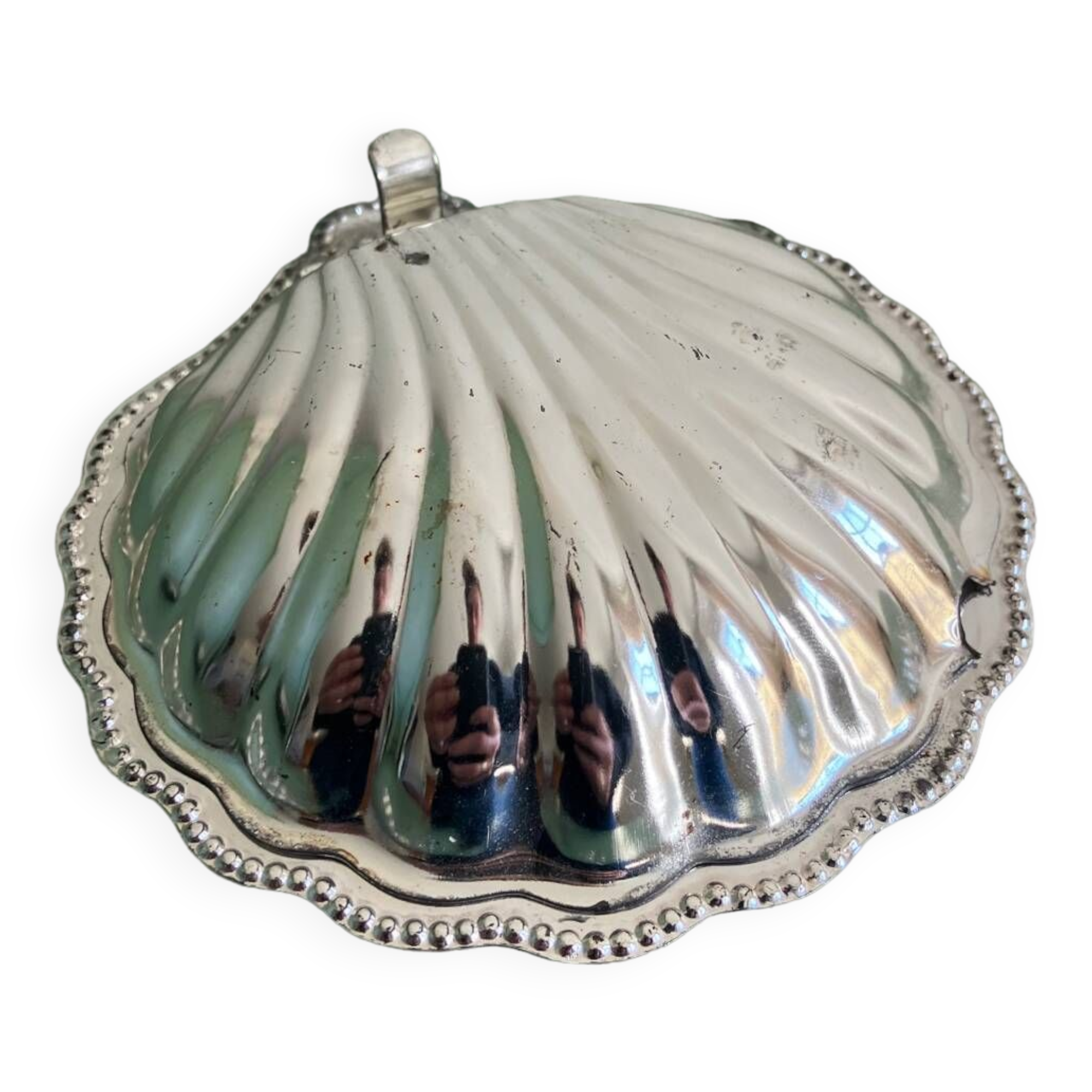 Vintage shell butter dish