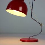 Lampe de table Lidokov L193 du milieu du siècle par Josef Hurka en métal rouge, Tchécoslovaquie, années 1960