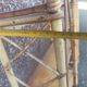 Pair of wall shelves vintage in rattan bamboo wicker