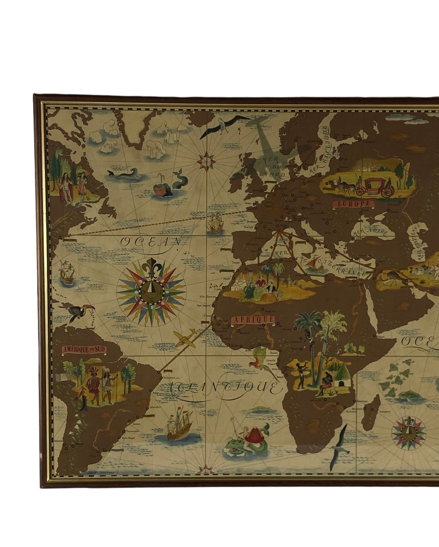 Poster of Lucien Boucher, Air France 'Nova et Vetera, Paris France 1939