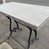 Garden table foot cast iron stone tray