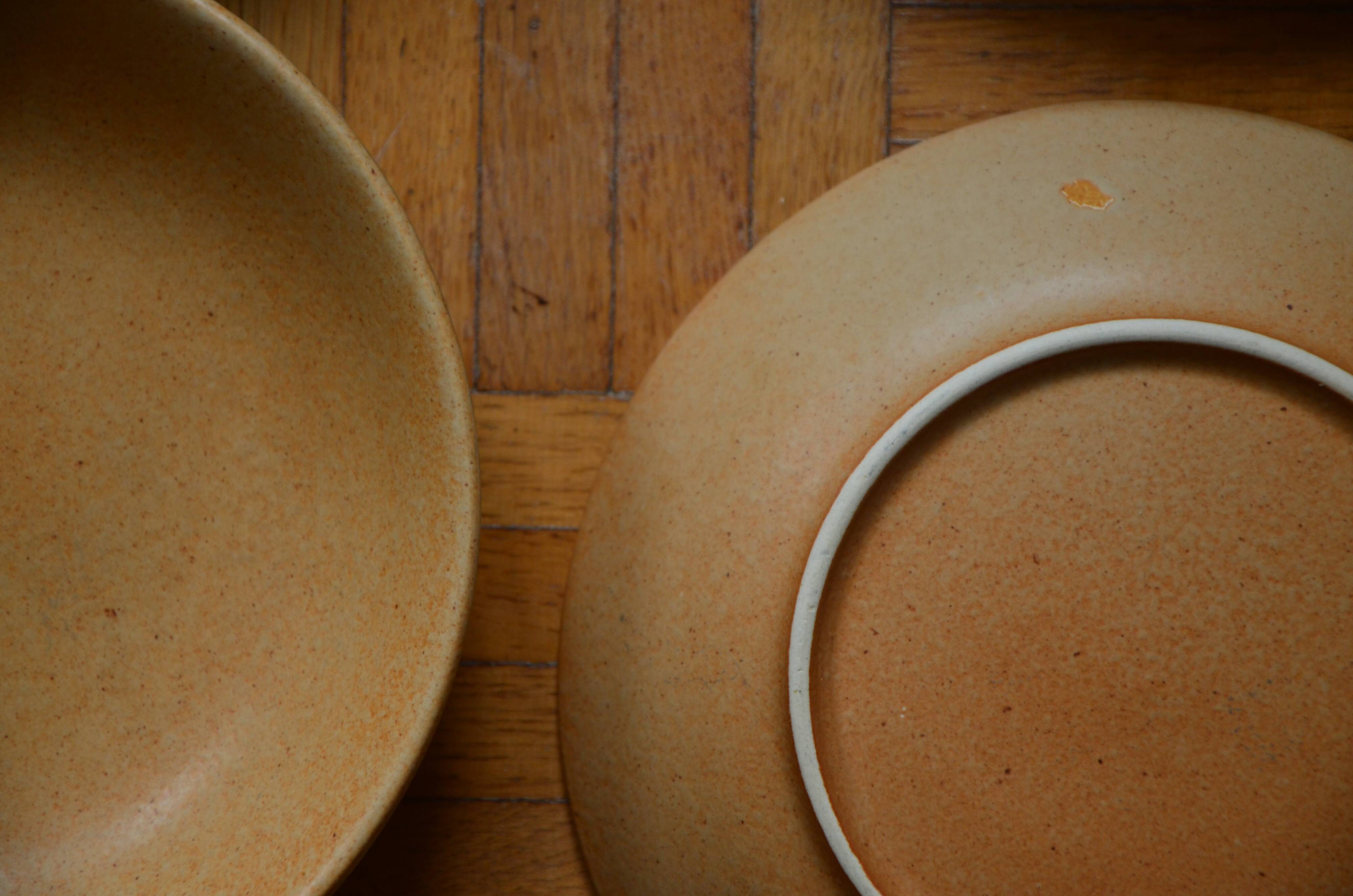 Lot de 5 assiettes creuses en grès