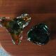 Glass Bowls or Ashtrays, Italy, 1970s, Set of 2
