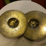 Pair of brass cymbals