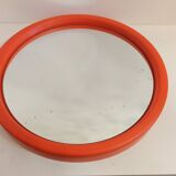 Vintage round wall mirror pop space age