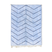 Modern Moroccan carpet blue contemporary art  240x340cm