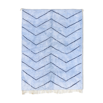 Modern Moroccan carpet blue contemporary art  240x340cm