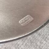Set of 12 old silver-plated soup spoons