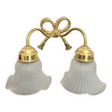 Double tulip wall light