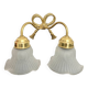 Double tulip wall light
