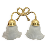 Double tulip wall light