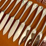Christofle Perles 12-piece fish cutlery set, excellent condition