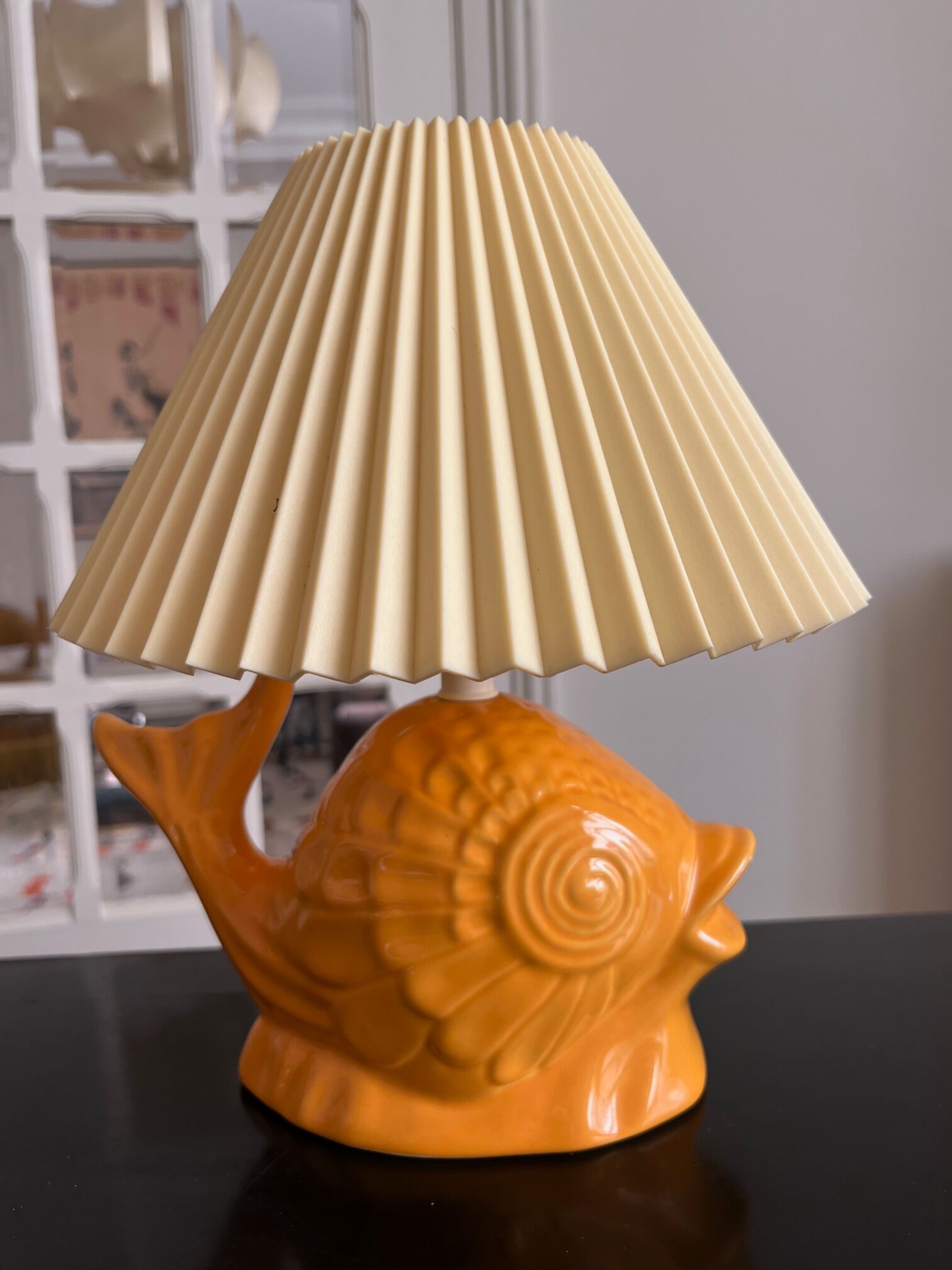 Ceramic fish lamp