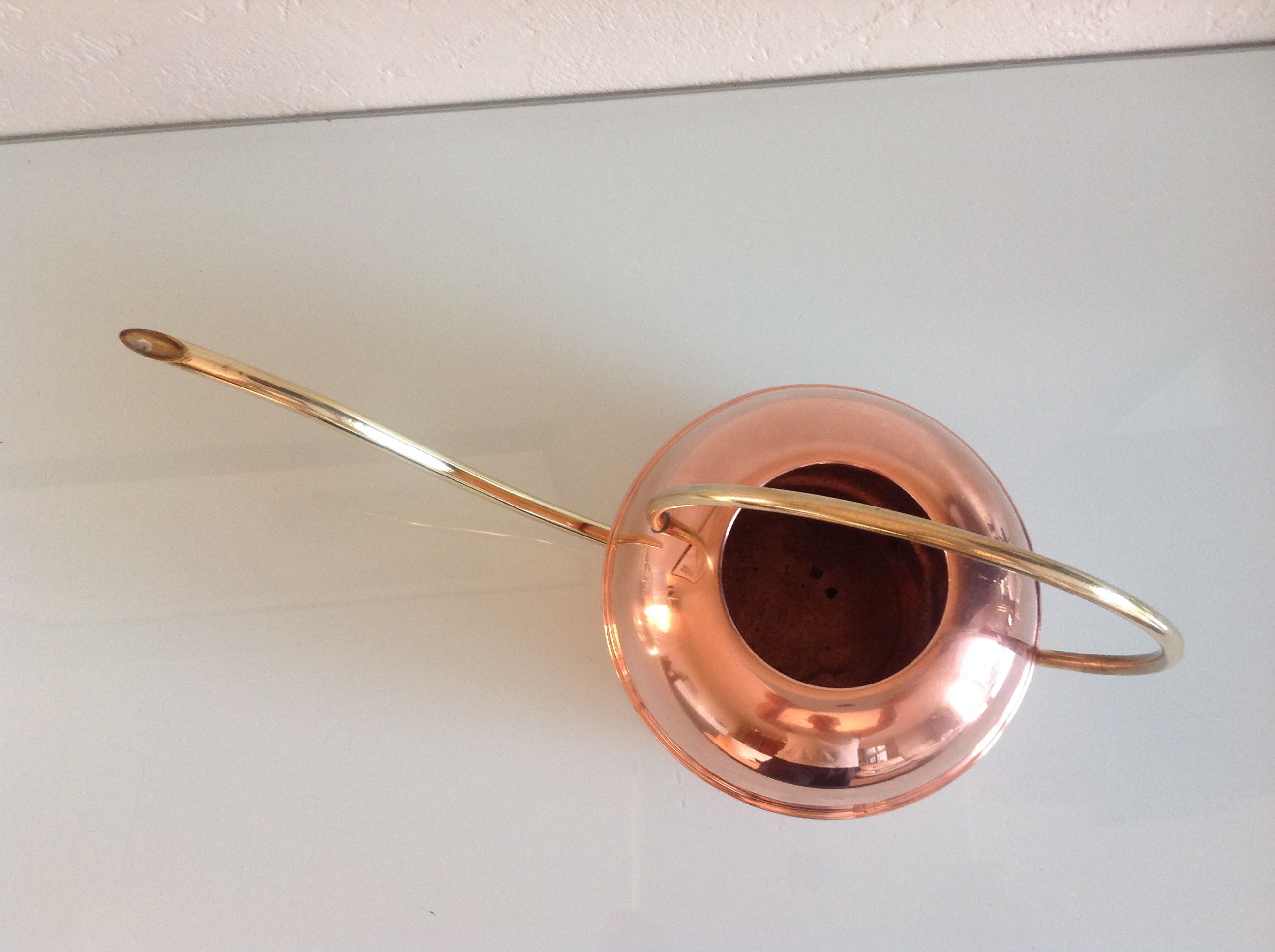 Watering can ball in red copper / vintage 60s-70s