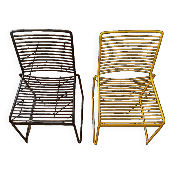 Paire de chaises en métal par Hee Welling pour Hay Design